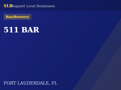 511 BAR — Bar/Brewery in FORT LAUDERDALE, FL