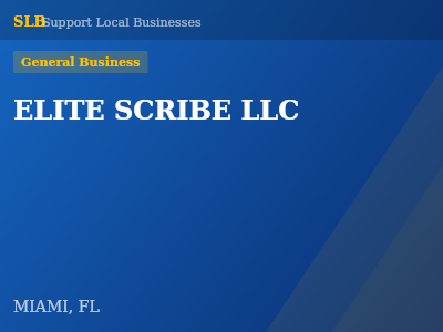 ELITE SCRIBE LLC — General Business in MIAMI, FL