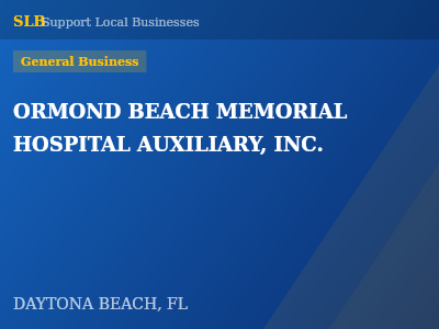 ORMOND BEACH MEMORIAL HOSPITAL AUXILIARY, INC. — General Business in DAYTONA BEACH, FL