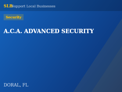 A.C.A. ADVANCED SECURITY — Security in DORAL, FL