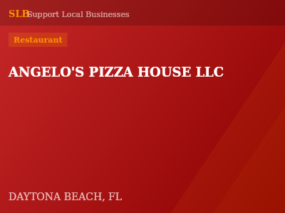 ANGELO'S PIZZA HOUSE LLC — Restaurant in DAYTONA BEACH, FL