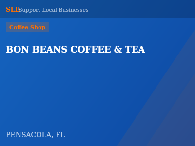 BON BEANS COFFEE & TEA — Coffee Shop in PENSACOLA, FL