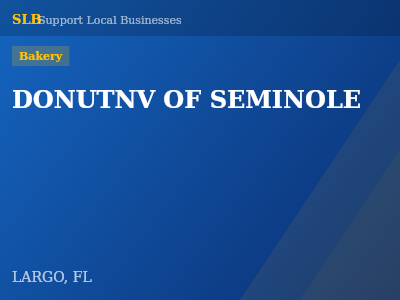 DONUTNV OF SEMINOLE — Bakery in LARGO, FL