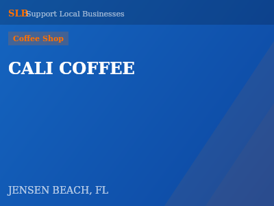 CALI COFFEE — Coffee Shop in JENSEN BEACH, FL