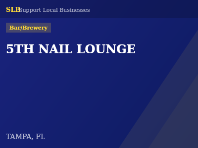 5TH NAIL LOUNGE — Bar/Brewery in TAMPA, FL