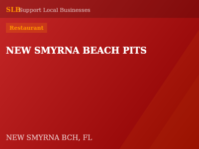 NEW SMYRNA BEACH PITS — Restaurant in NEW SMYRNA BCH, FL