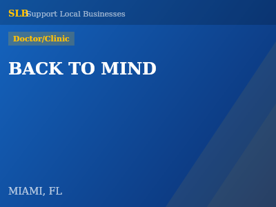 BACK TO MIND — Doctor/Clinic in MIAMI, FL