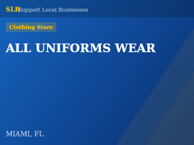 ALL UNIFORMS WEAR — Clothing Store in MIAMI, FL