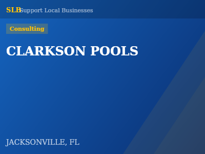 CLARKSON POOLS — Consulting in JACKSONVILLE, FL