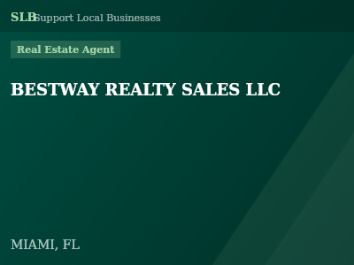 BESTWAY REALTY SALES LLC — Real Estate Agent in MIAMI, FL