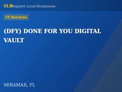 (DFY) DONE FOR YOU DIGITAL VAULT — IT Services in MIRAMAR, FL