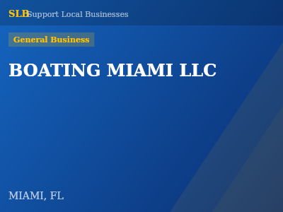 BOATING MIAMI LLC — General Business in MIAMI, FL