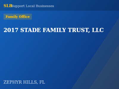 2017 STADE FAMILY TRUST, LLC — Family Office in ZEPHYR HILLS, FL