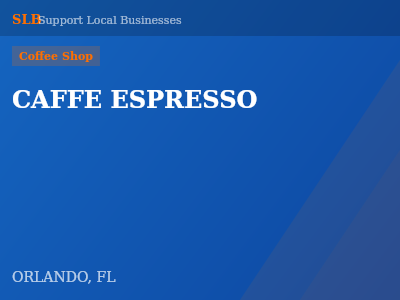 CAFFE ESPRESSO — Coffee Shop in ORLANDO, FL