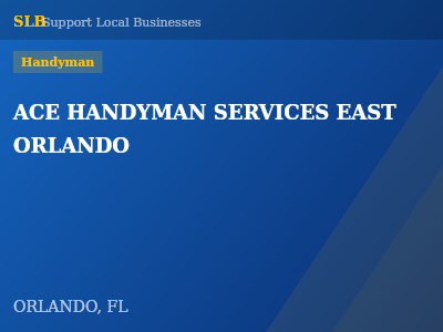 ACE HANDYMAN SERVICES EAST ORLANDO — Handyman in ORLANDO, FL