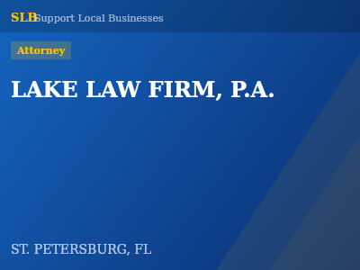 LAKE LAW FIRM, P.A. — Attorney in ST. PETERSBURG, FL