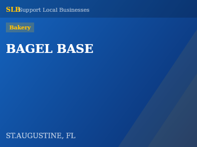 BAGEL BASE — Bakery in ST.AUGUSTINE, FL
