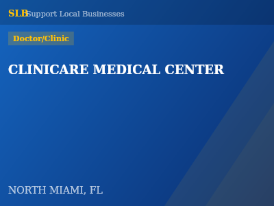 CLINICARE MEDICAL CENTER — Doctor/Clinic in NORTH MIAMI, FL