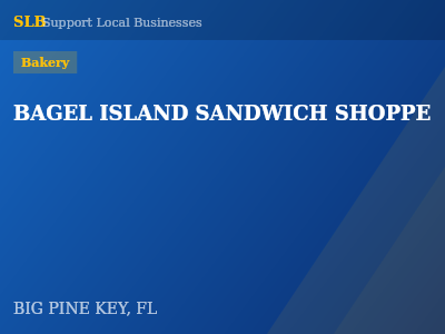 BAGEL ISLAND SANDWICH SHOPPE — Bakery in BIG PINE KEY, FL