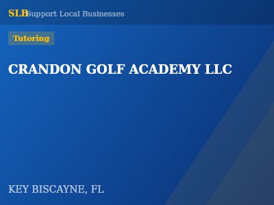 CRANDON GOLF ACADEMY LLC — Tutoring in KEY BISCAYNE, FL