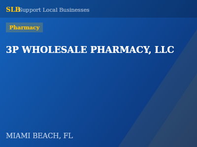 3P WHOLESALE PHARMACY, LLC — Pharmacy in MIAMI BEACH, FL