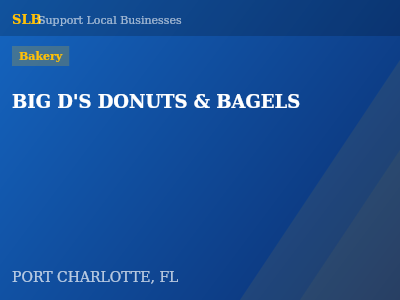 BIG D'S DONUTS & BAGELS — Bakery in PORT CHARLOTTE, FL