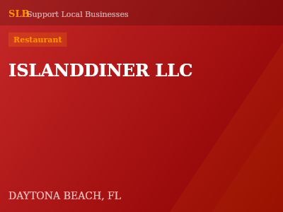 ISLANDDINER LLC — Restaurant in DAYTONA BEACH, FL