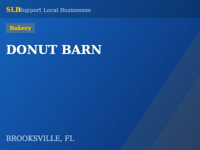 DONUT BARN — Bakery in BROOKSVILLE, FL