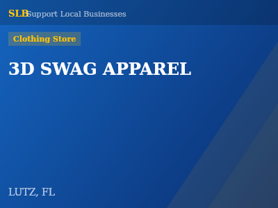 3D SWAG APPAREL — Clothing Store in LUTZ, FL