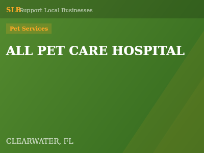 ALL PET CARE HOSPITAL — Pet Services in CLEARWATER, FL
