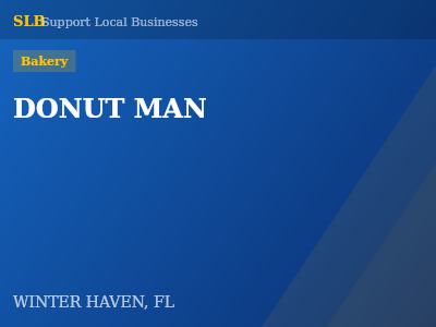DONUT MAN — Bakery in WINTER HAVEN, FL