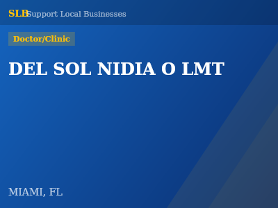 DEL SOL NIDIA O LMT — Doctor/Clinic in MIAMI, FL