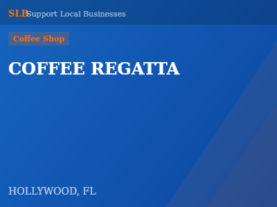 COFFEE REGATTA — Coffee Shop in HOLLYWOOD, FL