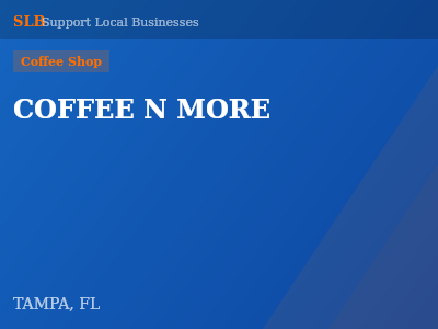 COFFEE N MORE — Coffee Shop in TAMPA, FL