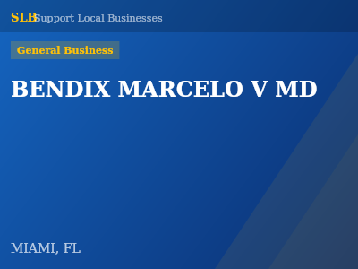 BENDIX MARCELO V MD — General Business in MIAMI, FL