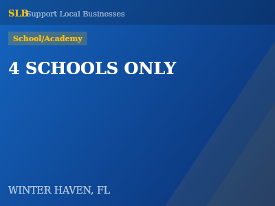 4 SCHOOLS ONLY — School/Academy in WINTER HAVEN, FL
