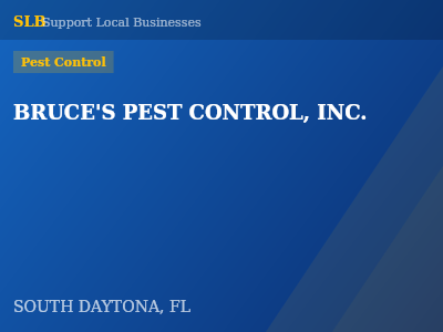 BRUCE'S PEST CONTROL, INC. — Pest Control in SOUTH DAYTONA, FL