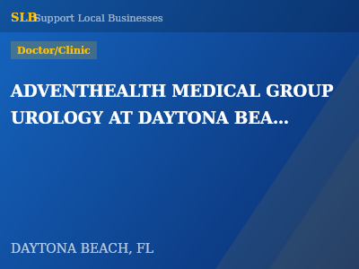 ADVENTHEALTH MEDICAL GROUP UROLOGY AT DAYTONA BEACH — Doctor/Clinic in DAYTONA BEACH, FL