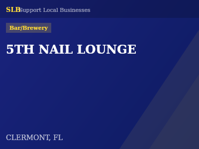 5TH NAIL LOUNGE — Bar/Brewery in CLERMONT, FL