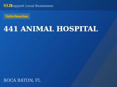 441 ANIMAL HOSPITAL — Veterinarian in BOCA RATON, FL