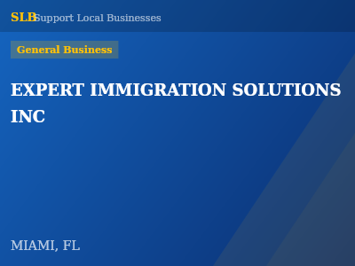 EXPERT IMMIGRATION SOLUTIONS INC — General Business in MIAMI, FL