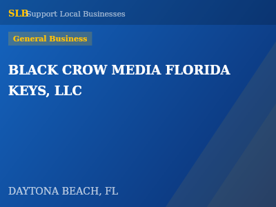 BLACK CROW MEDIA FLORIDA KEYS, LLC — General Business in DAYTONA BEACH, FL