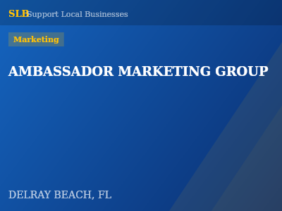 AMBASSADOR MARKETING GROUP — Marketing in DELRAY BEACH, FL