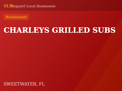 CHARLEYS GRILLED SUBS — Restaurant in SWEETWATER, FL