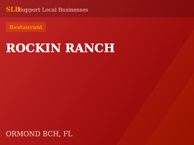 ROCKIN RANCH — Restaurant in ORMOND BCH, FL