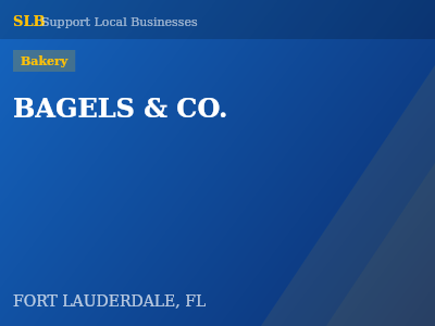 BAGELS & CO. — Bakery in FORT LAUDERDALE, FL