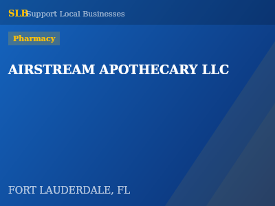 AIRSTREAM APOTHECARY LLC — Pharmacy in FORT LAUDERDALE, FL