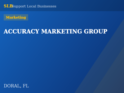 ACCURACY MARKETING GROUP — Marketing in DORAL, FL