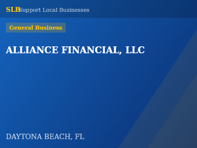 ALLIANCE FINANCIAL, LLC — General Business in DAYTONA BEACH, FL