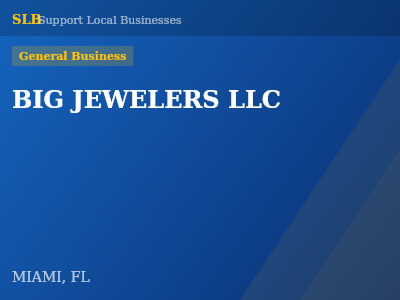 BIG JEWELERS LLC — General Business in MIAMI, FL
